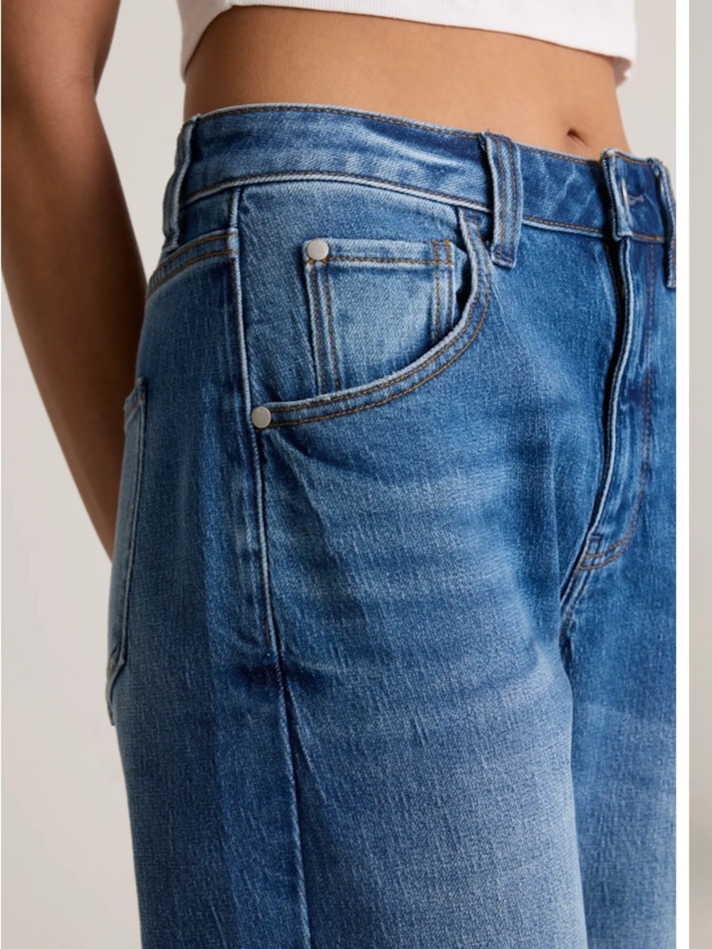 Quince Bella Stretch Barrel Jean size 29 - Picture 2 of 15